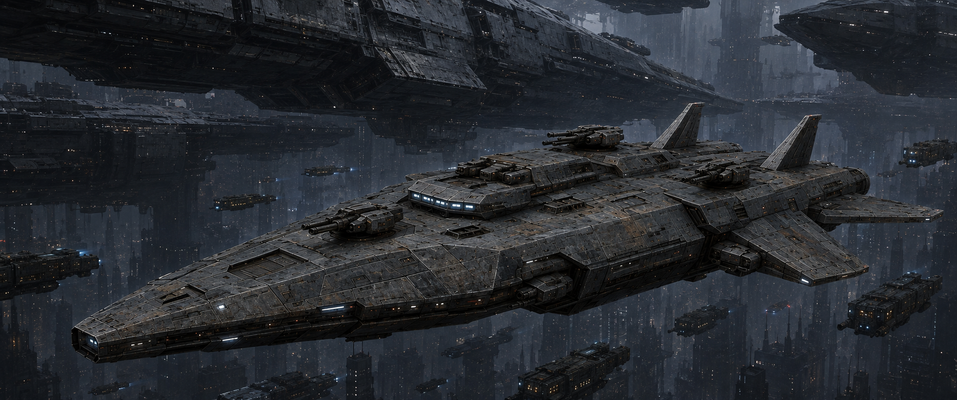 Ironclads over Neon-Chasm aboard or featuring the Stubborn Dawn
